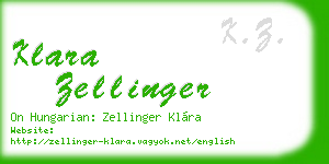 klara zellinger business card